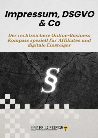 Produktbild des E-Books Impressum, DSGVO und Co