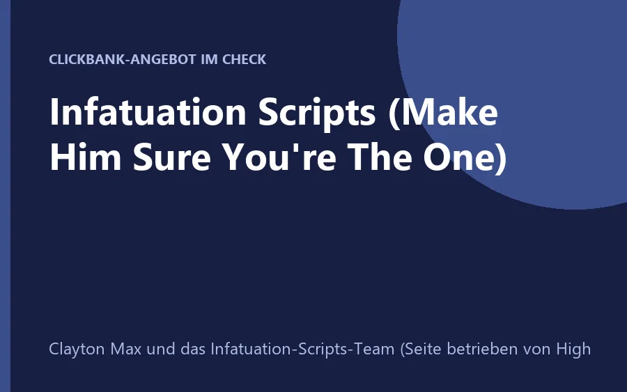 Produktbild Infatuation Scripts