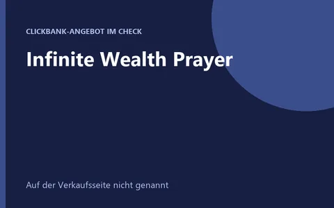 Infinite Wealth Prayer digitales Audio