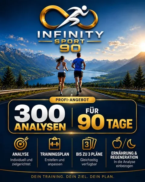 INFINITY SPORT 90 mit 300 Analysen für die KI-Sport-Web-App