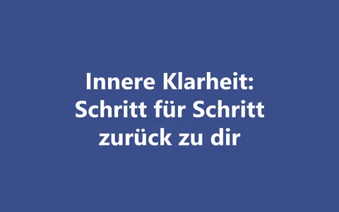 Produktbild Kurs Innere Klarheit