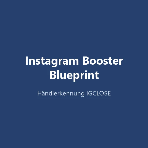 Produktbild Instagram Booster Blueprint (Swipermoney)