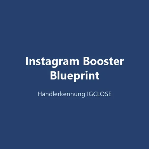 Produktbild Instagram Booster Blueprint (Swipermoney)