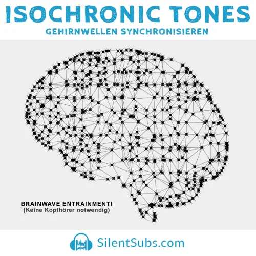 Produktbild der Isochronic Tones von SilentSubs mit stilisiertem Gehirn
