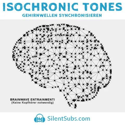 Produktbild der Isochronic Tones von SilentSubs mit stilisiertem Gehirn