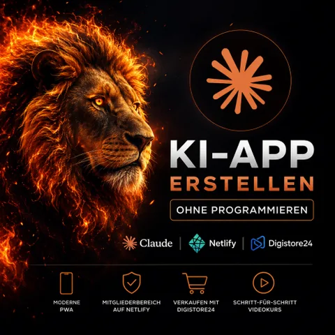 Produktbild KI-App Masterclass, Videokurs zur App-Erstellung mit KI