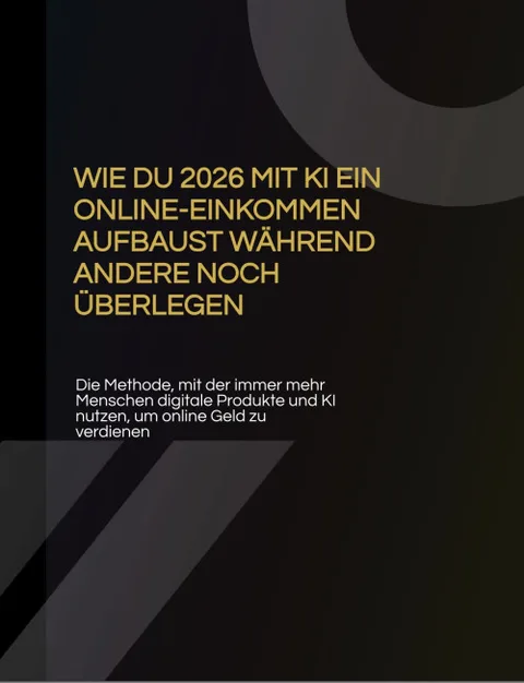 Produktbild E-Book Online-Einkommen mit KI 2026