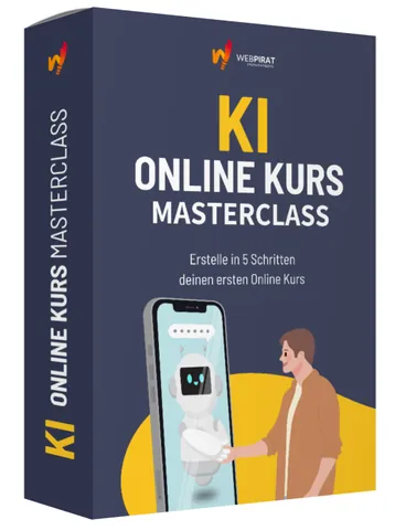 Produktbox KI Online Kurs Masterclass von Webpirat
