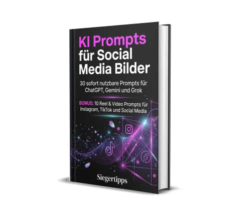Produktbild KI Prompts für Social Media Bilder
