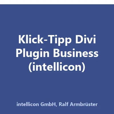 Produktbild Klick-Tipp Divi Plugin Business (intellicon)