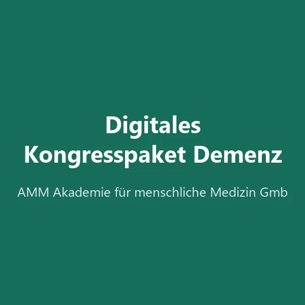 Produktbild Digitales Kongresspaket Demenz (AMM, Kongress 2016)