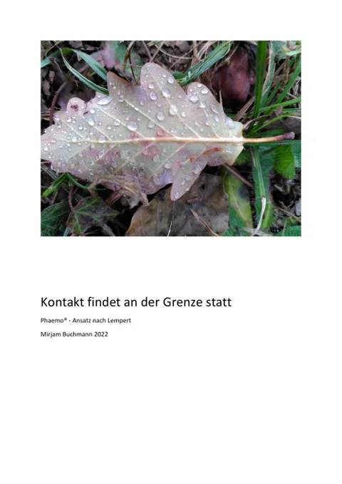 Produktbild Kontakt findet an der Grenze statt