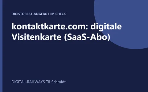 Produktbild kontaktkarte.com digitale Visitenkarte