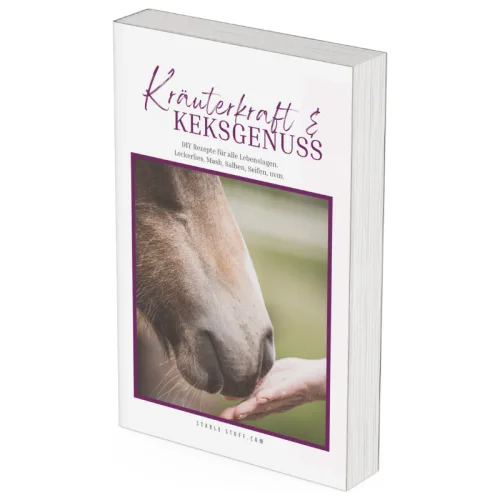 Titelbild des eBooks Kräuterkraft und Keksgenuss mit Pferdeschnauze und Hand