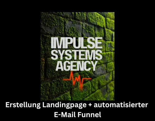 Produktbild Landingpage inklusive Mail-Funnel der Impulse Systems Agency