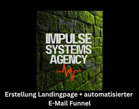 Produktbild Landingpage inklusive Mail-Funnel der Impulse Systems Agency