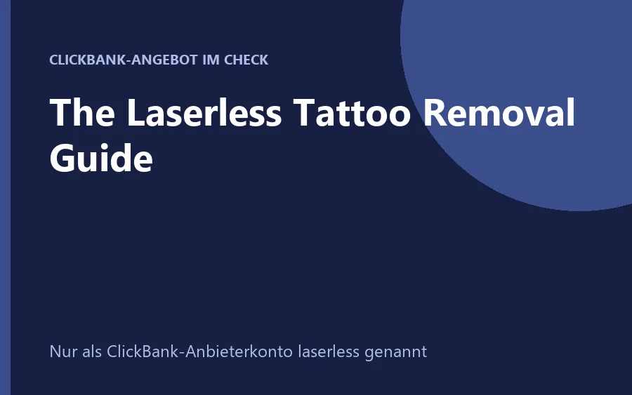Videoseite des Laserless Tattoo Removal Guide