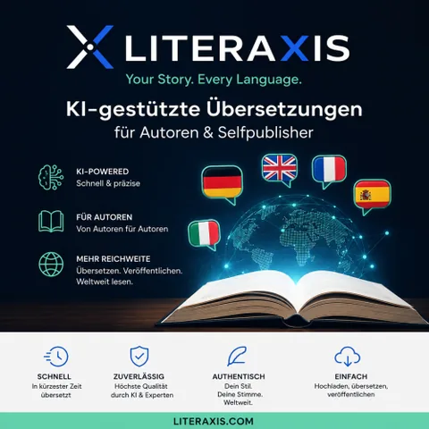 Produktbild Literaxis Epic Pro für KI-gestützte Buchübersetzung
