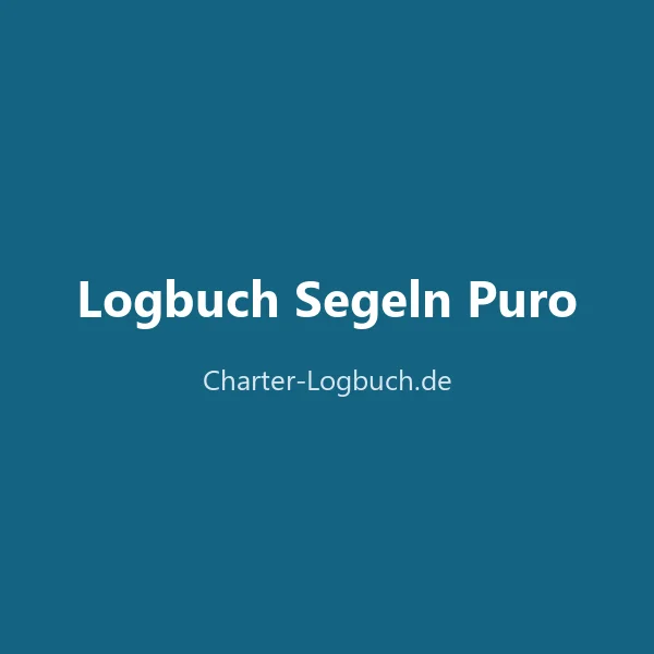 Produktbild Logbuch Segeln Puro (PDF-Vorlage für Charter-Skipper)