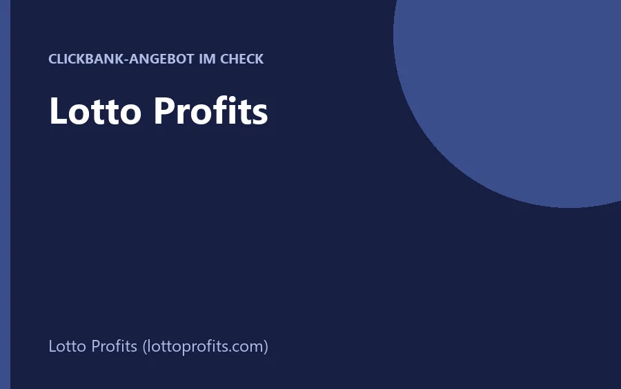 Präsentation der Lotterie-Software Lotto Profits