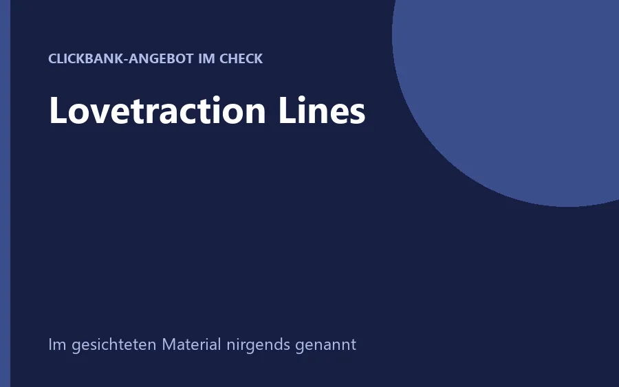 Produktbild Lovetraction Lines Online-Kurs