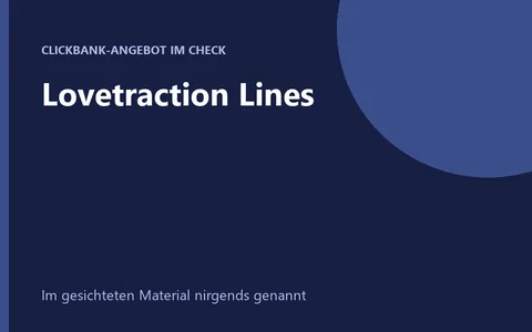 Produktbild Lovetraction Lines Online-Kurs