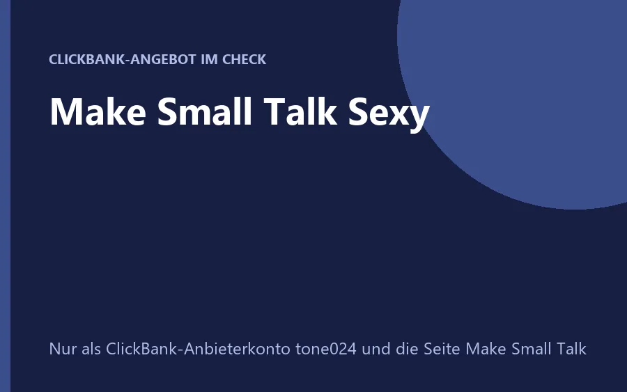 Titelbild des Kurses Make Small Talk Sexy