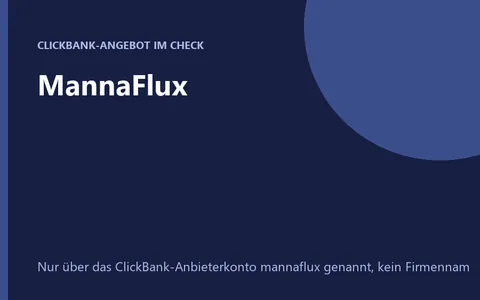 Produktbild MannaFlux flüssiges Nahrungsergänzungsmittel