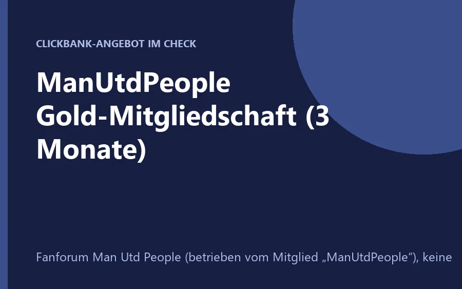 Produktbild ManUtdPeople Gold-Mitgliedschaft