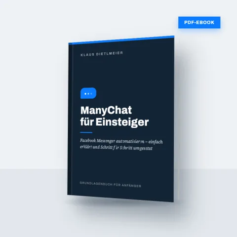 Cover des E-Books ManyChat für Einsteiger von Klaus Dietlmeier