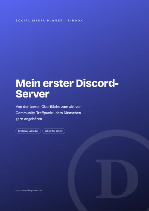 Titelbild des E-Books Mein erster Discord-Server von Social Media Planer