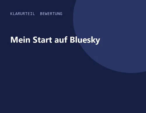 Titelgrafik von Klarurteil zur Bewertung von Mein Start auf Bluesky