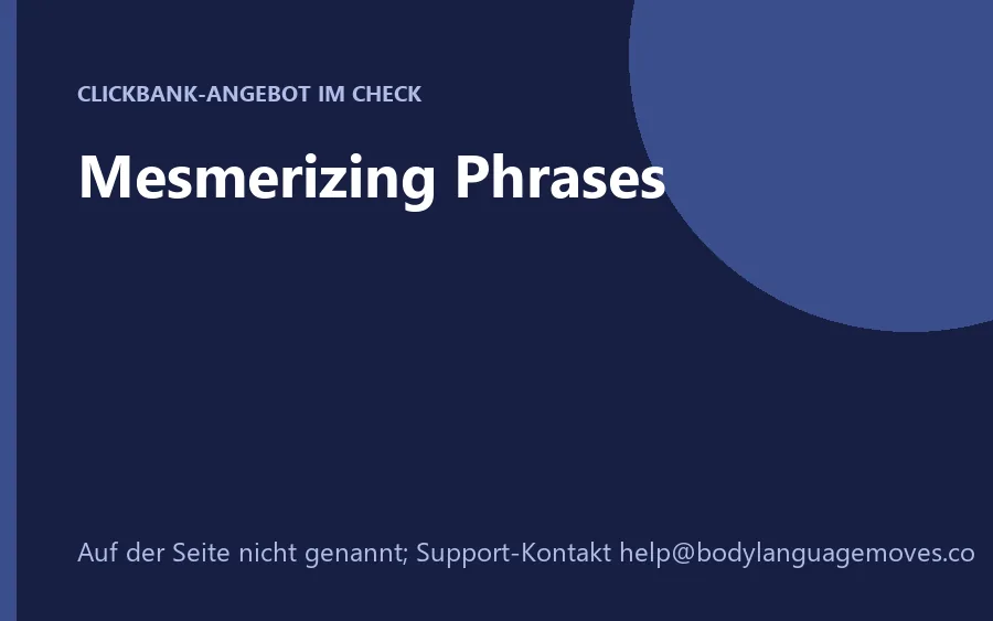 Onlinekurs Mesmerizing Phrases