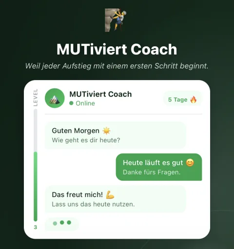 MUTiviert Coach Plus digitaler Coaching-Begleiter App