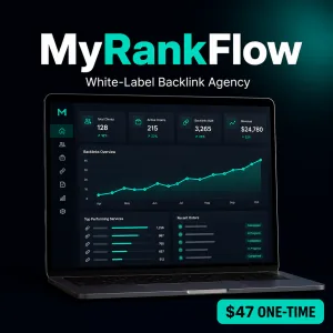 Produktbild MyRankFlow White-Label-Panel für Backlink-Agenturen