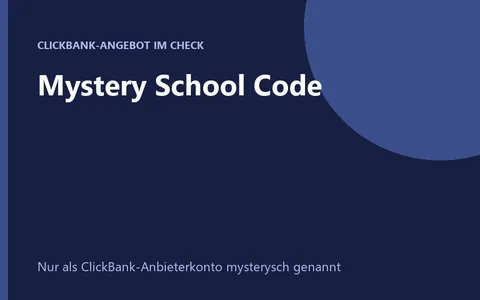 Produktbild Mystery School Code