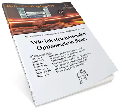 Titelbild des Spezialreports MyTD 001 zur Auswahl von Optionsscheinen