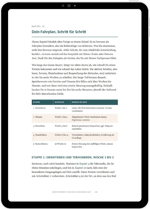 E-Book Nährstoffbereit vor der Schwangerschaft von Vorbereitet Schwanger