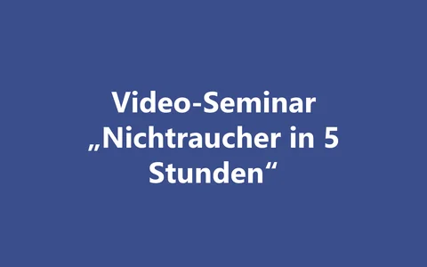 Produktbild Video-Seminar Nichtraucher in 5 Stunden