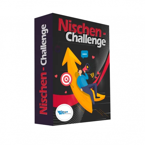 Produktbox mit dem Schriftzug „Nischen-Challenge“ und einem Pfeil nach oben