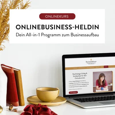 Produktbild Onlinekurs Werde zur Onlinebusiness-Heldin (Julia Bräunig)