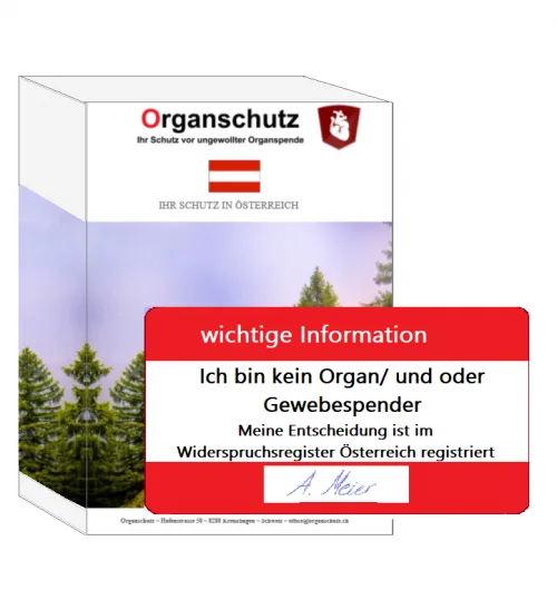 Produktbild Organspende Schutz Österreich