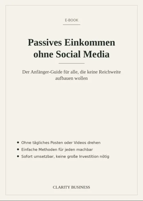 Produktbild Passives Einkommen aufbauen, Komplett-Guide für Anfänger