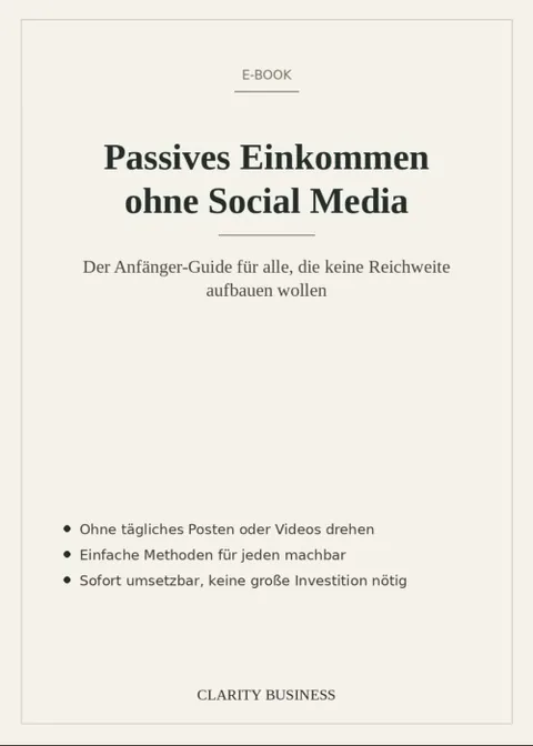 Produktbild Passives Einkommen aufbauen, Komplett-Guide für Anfänger