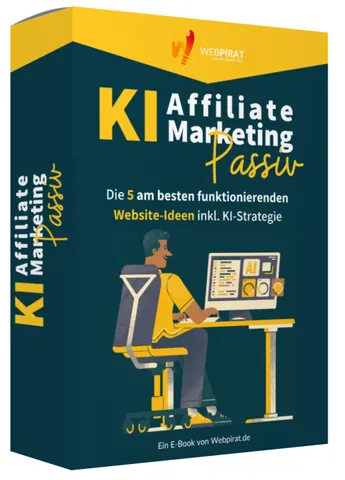 E-Book-Cover Passives KI Affiliate Marketing mit fünf Nischen-Ideen