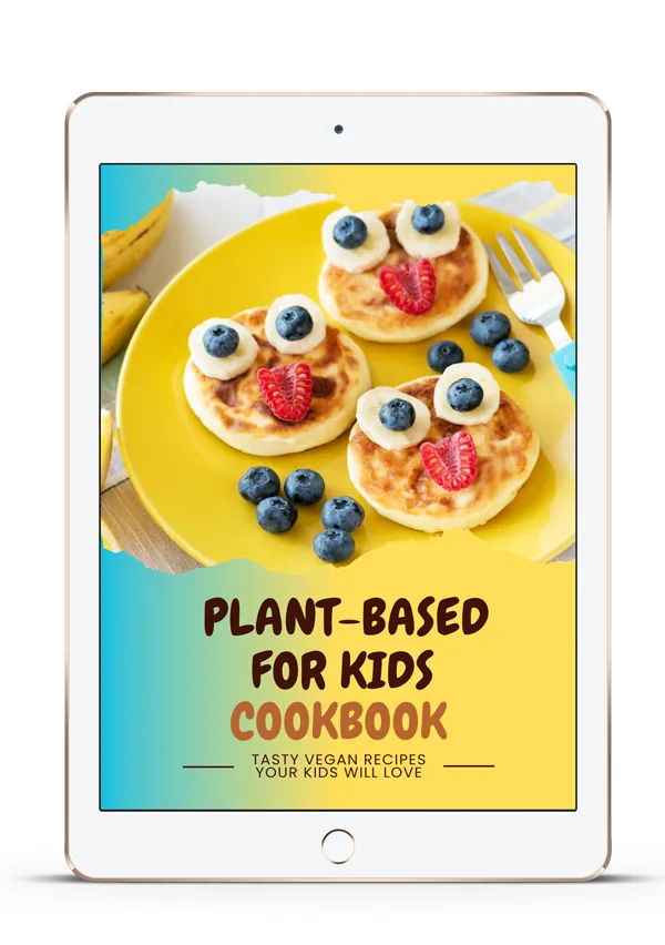 Cover des Plant-Based For Kids Cookbook