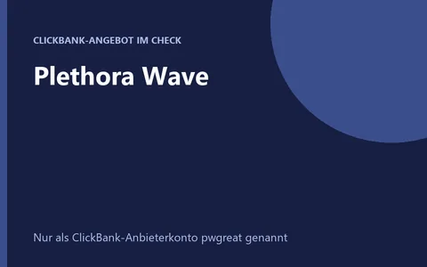 Produktbild Plethora Wave