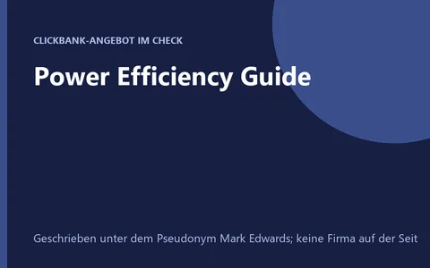 Produktbild Power Efficiency Guide