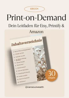 Produktbild Print on Demand: Verkaufen auf Etsy und Amazon