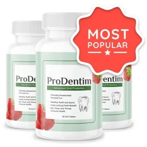 Produktbild ProDentim Probiotika-Flasche